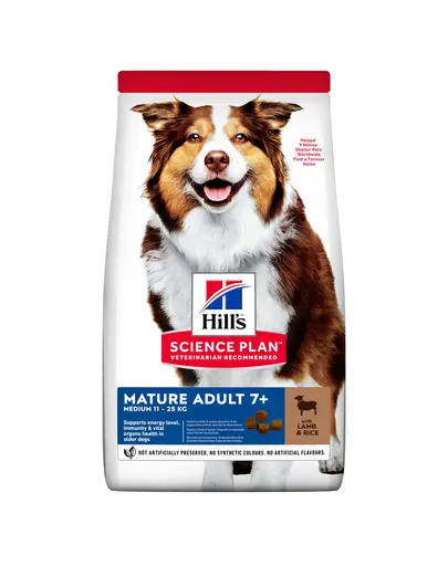 HILL'S Science Plan Canine Mature Adult Lamb & Rice 28 kg (2x14 kg) hrana uscata caini varsta de peste 7 ani