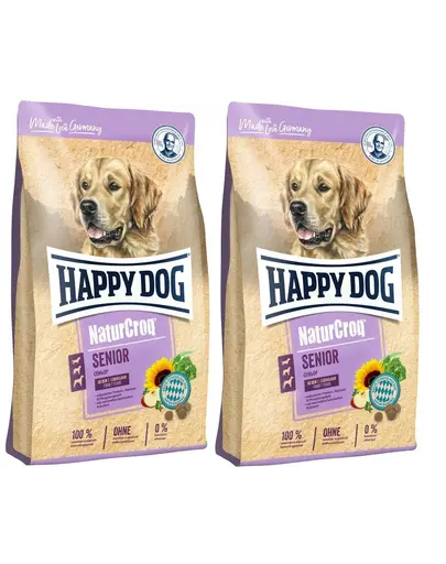 HAPPY DOG NaturCroq Senior cu pasare 30 kg (2 x 15 kg) Hrana uscata pentru caini seniori