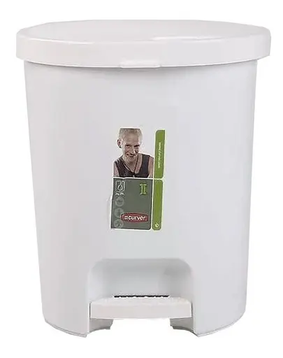 CURVER Cos gunoi cu pedala 25 L alb