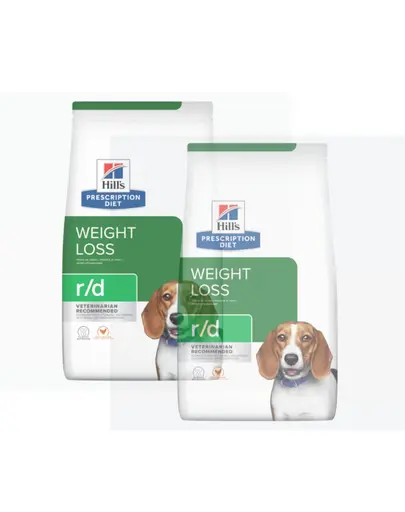 HILL'S Prescription Diet r/d Weight Reduction with Chicken Adult pentru caini supraponderali 20 kg (2x10 kg)