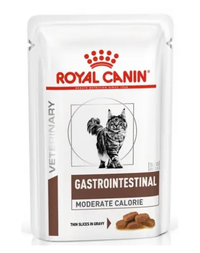 ROYAL CANIN Cat Gastro Intestinal Moderate Calorie 48 x 85 g hrana umeda pentru pisici cu tulburari gastrointestinale si tendinta de supraponderabilitate