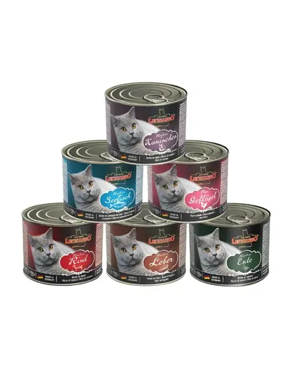 LEONARDO Quality Selection set conserve hrana pisici 6x200 g mix arome