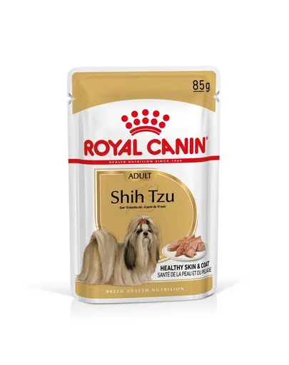 ROYAL CANIN Shih Tzu Adult Loaf 24 x 85 g bucati in sos, pentru Caini shih tzu adulti