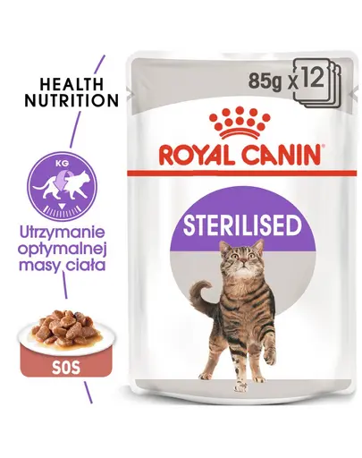 ROYAL CANIN Sterilised 24x85 g hrana umeda in sos pentru pisici adulte, sterilizate