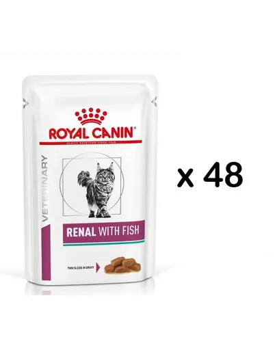 ROYAL CANIN Renal Feline Fish 48 x 85 g hrana umeda pentru pisici cu insuficienta renala cronica