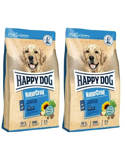 HAPPY DOG NaturCroq Junior cu pasare 30 kg (2 x 15 kg) Hrana uscata pentru catei