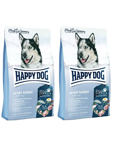 HAPPY DOG Supreme Fit&Vital Sport Adult Nordic 28 kg (2x14 kg) hrana caini adulti