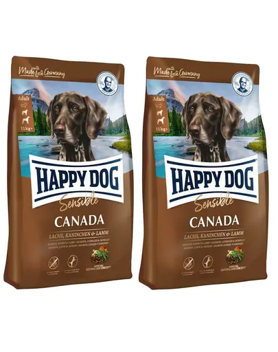 HAPPY DOG Supreme Canada 22 kg (2x11kg) hrana caini sensibili si activi
