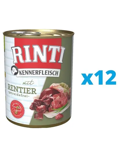 RINTI Kennerfleisch Reindeer hrana umeda cu ren 12 x 400 g