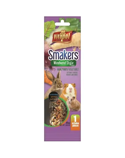 VITAPOL Smakers pentru rozatoare - legume (weekend style) 1 buc.