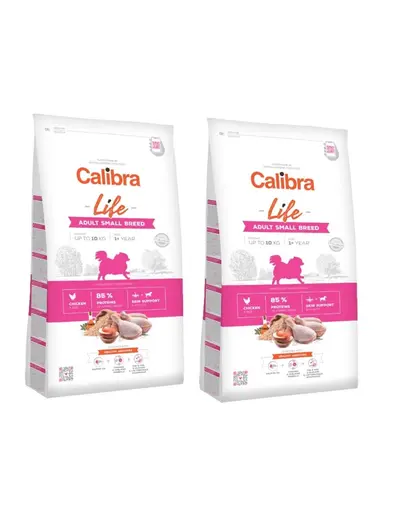 CALIBRA Dog Life Adult Small Breed Chicken hrana uscata superpremium pentru caini adulti talie mica 12 kg (2 x 6 kg)