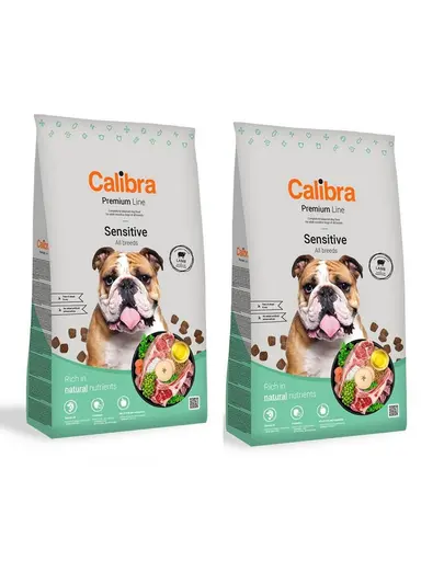 CALIBRA Dog Premium Line Sensitive hrana uscata completa pentru caini adulti sensibili 24 kg (2 x 12 kg)
