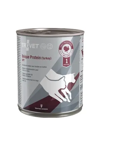 TROVET Unique Protein Turkey UPT hrana caini si pisici 6x800 g curcan
