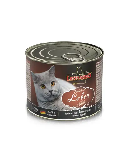 LEONARDO Quality Selection hrana umeda pentru pisici, bogata in ficat 200 g