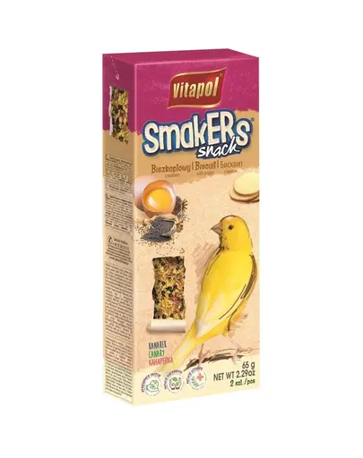 VITAPOL Smakers pandispan cu mac pentru canari 2 buc. 50 g