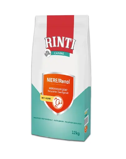 RINTI Сanine Niere/Renal Chicken 12 kg hrana dietetica cu pui, pentru caini