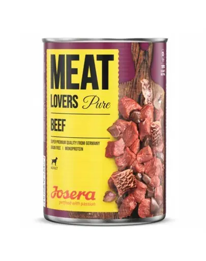JOSERA Meatlovers pure Hrana umeda caini, cu vita 400g