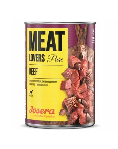 JOSERA Meatlovers pure Conserva hrana caini, cu vita 800g