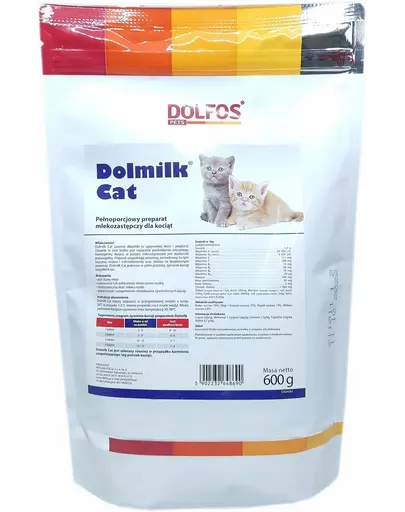 Lapte praf pisoi nou-nascuti Dolfos Dolmilk Cat 600 g