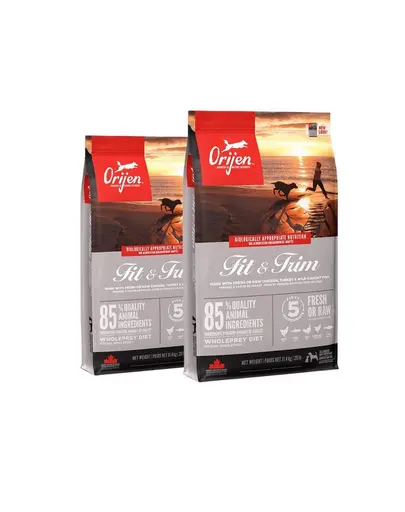 ORIJEN Fit & Trim Dog hrana uscata pentru caini supraponderali 22,8 kg (2 x 11,4 kg)