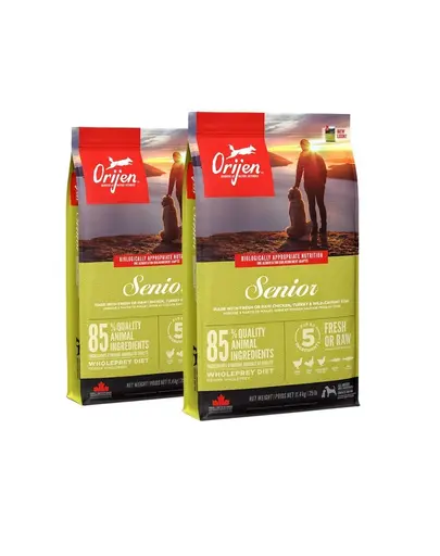 ORIJEN Senior Dog hrana uscata caini seniori 22,8 kg (2 x 11,4 kg)