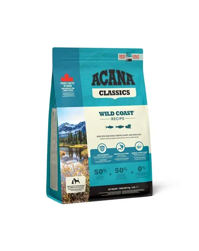 ACANA Wild Coast Hrana pentru caini adulti, cu peste 2 kg