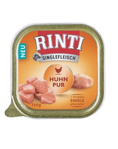 RINTI Singlefleisch Chicken Hrana umeda caini, cu pui 150g