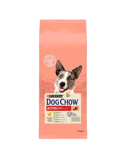 PURINA Dog Chow Active hrana uscata pentru caini activi, cu pui 14 kg