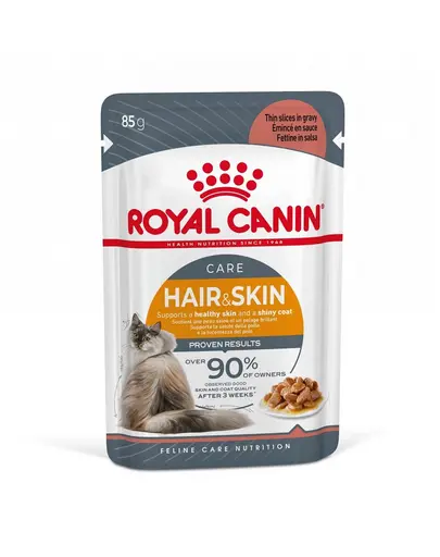 ROYAL CANIN Hair&Skin 48x85 g hrana umeda in sos pisica pentru piele si blana sanatoase