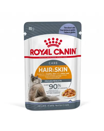 ROYAL CANIN Hair&Skin in aspic hrana umeda pisica pentru piele si blana sanatoase 24 x 85 g