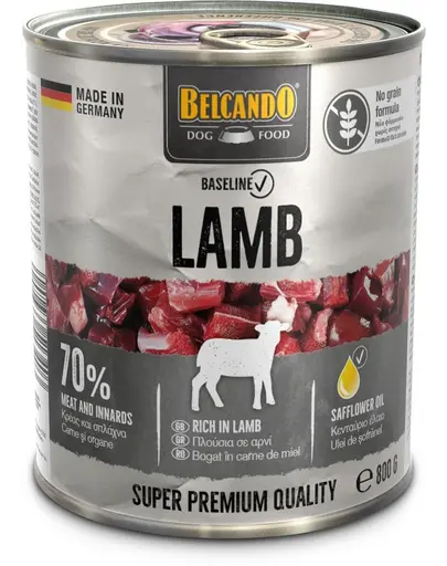 BELCANDO Baseline hrana umeda caine, cu miel 800g