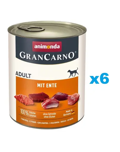 ANIMONDA GranCarno Adult with Duck 6x800 g hrana cu rata, caini adulti