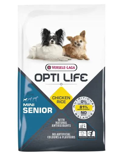 VERSELE-LAGA Opti Life Senior Mini hrana uscata pentru caini seniori de talie mica 7,5 kg