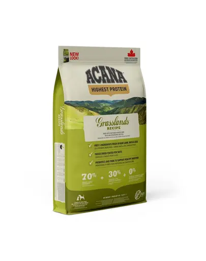 ACANA Grasslands Dog hrana uscata caini adulti, cu miel si rata 6 kg