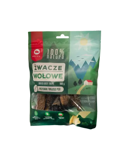 MACED Recompensa pentru caini, burta de vita 100 g