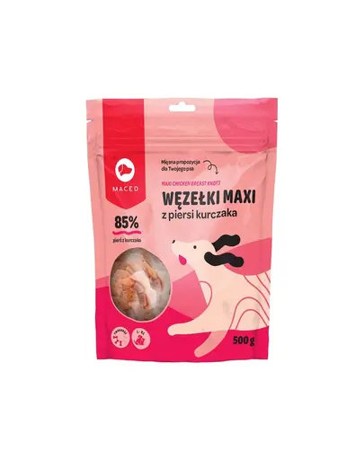MACED Soft Chicken Knot Recompense cu pui, pentru caini 12,5 cm 500 g