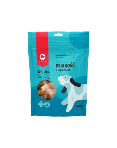 MACED Gustare pentru caini, baton invelit in pui, 4 x 20 cm, 500 g