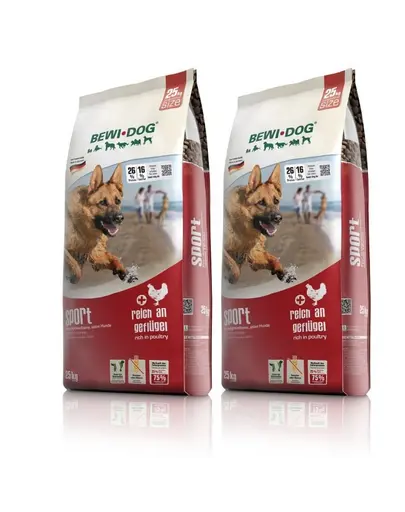 BEWI DOG Sport 2 x 12,5 kg hrana caini sportivi