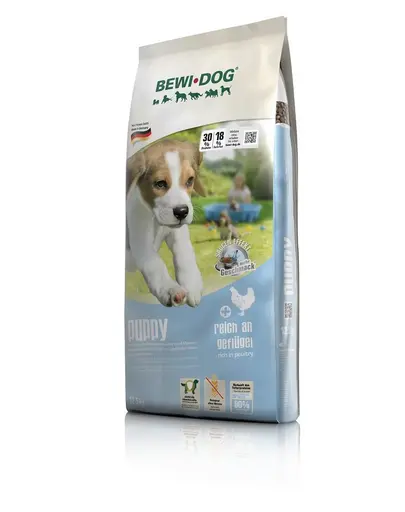 BEWI DOG Puppy Hrana uscata pentru caini junior, cu pasare 12,5 kg