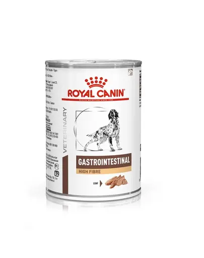 ROYAL CANIN Veterinary Gastrointestinal High Fibre 6 x 410 g pateu pentru Caini cu tulburari digestive