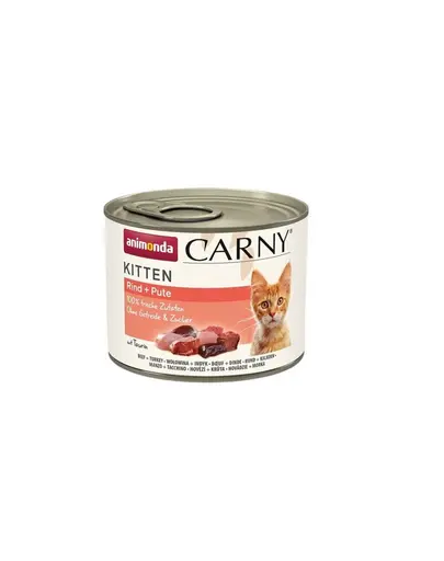 ANIMONDA Carny Kitten Beef&Turkey 200 g Hrana umeda pentru pisoi, cu vita si curcan