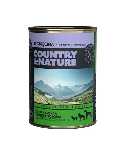 COUNTRY&NATURE Hrana fara cereale caini adulti, miel 400 g
