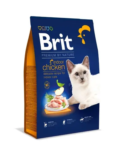 BRIT Cat Premium by Nature Indoor chicken Hrana uscata pentru pisici de interior, cu pui 8 kg