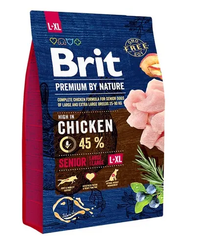 BRIT Premium By Nature Senior Large Extra Large L+XL Hrana uscata pentru caini senior de talie mare si foarte mare, cu pui 3 kg