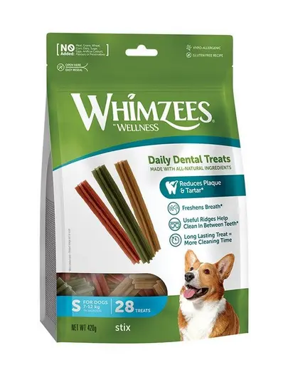 WHIMZEES Stixuri dentare pentru caini S 28 buc