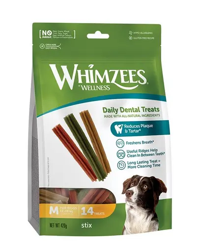 WHIMZEES Stix M batoane dentare, caini 14 buc.