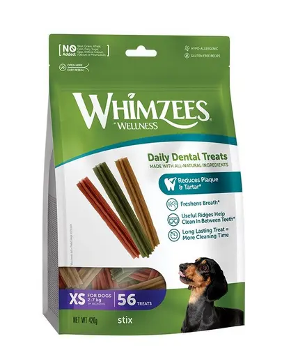 WHIMZEES Batoane dentare de ros pentru caini talie mica XS 56 buc.