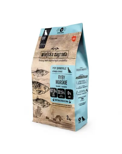 WIEJSKA ZAGRODA Hrana caine, cu peste oceanic M 2kg