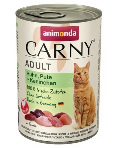 ANIMONDA Carny Adult pui, curcan si iepure 400 gr