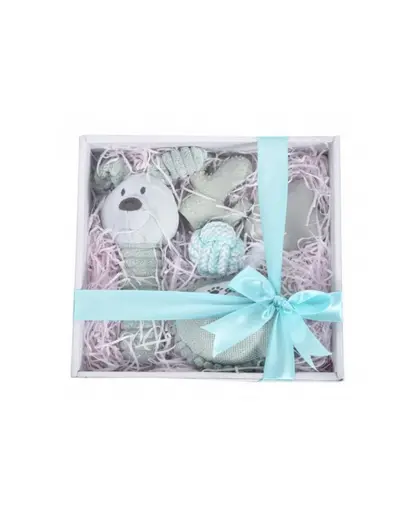 BARRY KING Set cadou pentru caine 5in1 gri/albastru